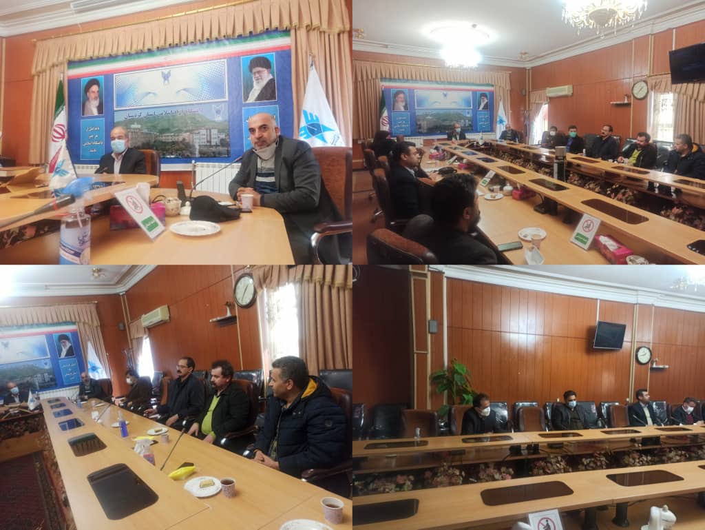 برگزاری نشست دبیر و مسئولان حلقه های قرارگاه جوانان گام دوم انقلاب استان با رئیس دانشگاه آزاد کردستان